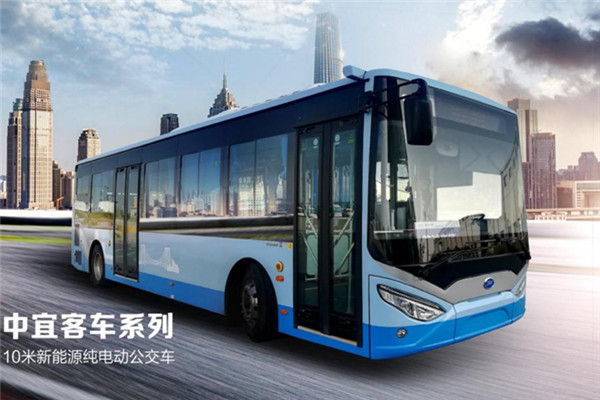 中宜JYK6102GBEV1低地板公交車（純電動21-37座）